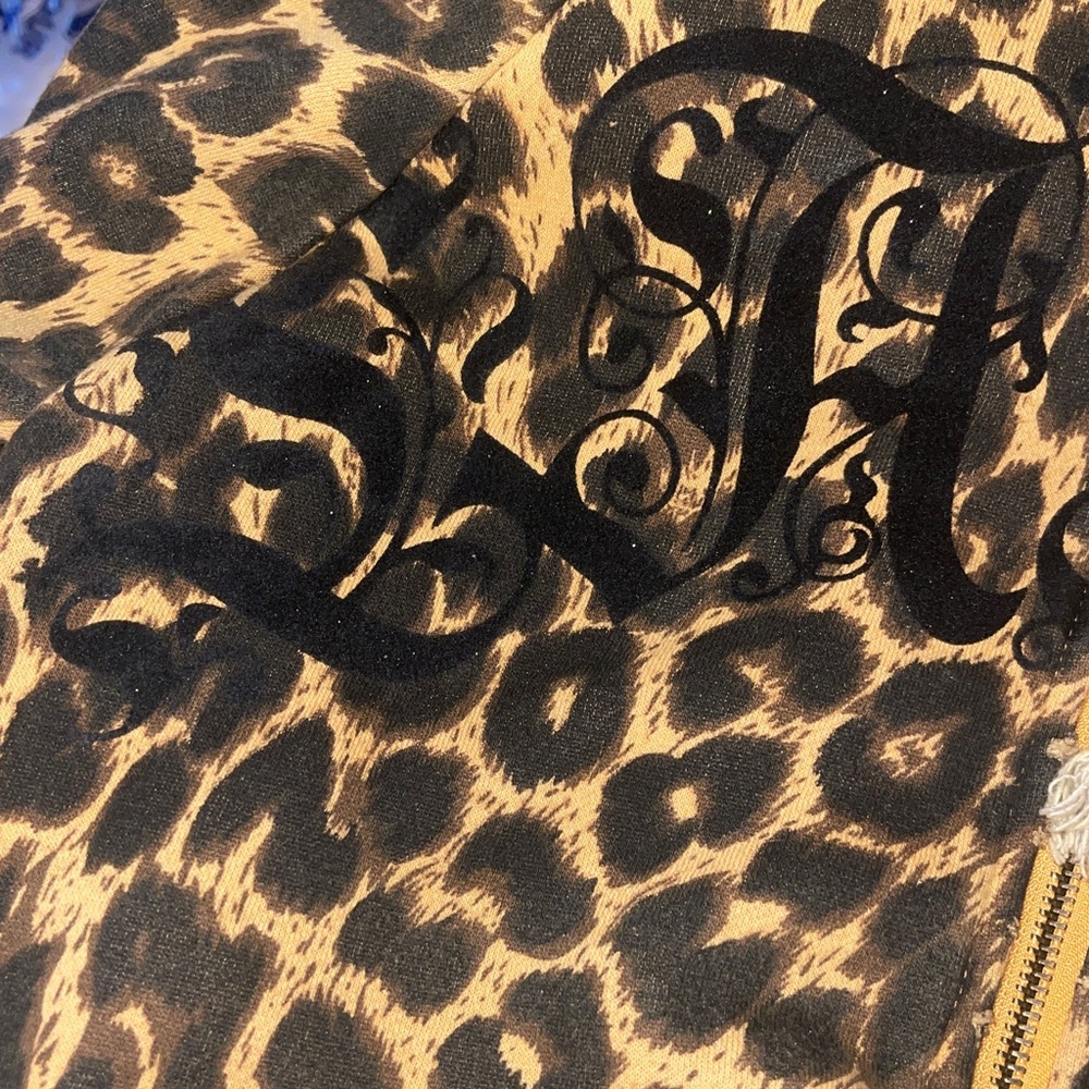 L.A.M.B. Hoodie Jacket Leopard Lamb Cheetah Print Bomber Gwen Stefani No Doubt - Picture 9 of 13